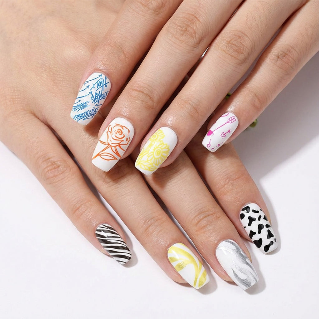 Anna-Kaci 12-Piece Nail Art Marker Set with Precision Fine Tip Pens for Detailed Nail Design and Creative Manicures