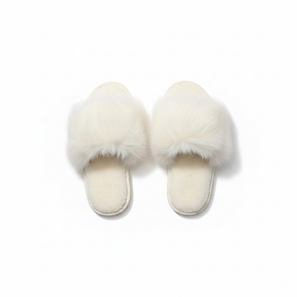 Anna-Kaci Lounge Women¡¯s Plush Faux Fur Slide Slippers with Soft Cushioned Footbed and Indoor Sole