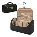 Anna-Kaci Hanging Toiletry Organizer Travel Case with Hook Structured Compartments Zippered Pockets and Carry Handle