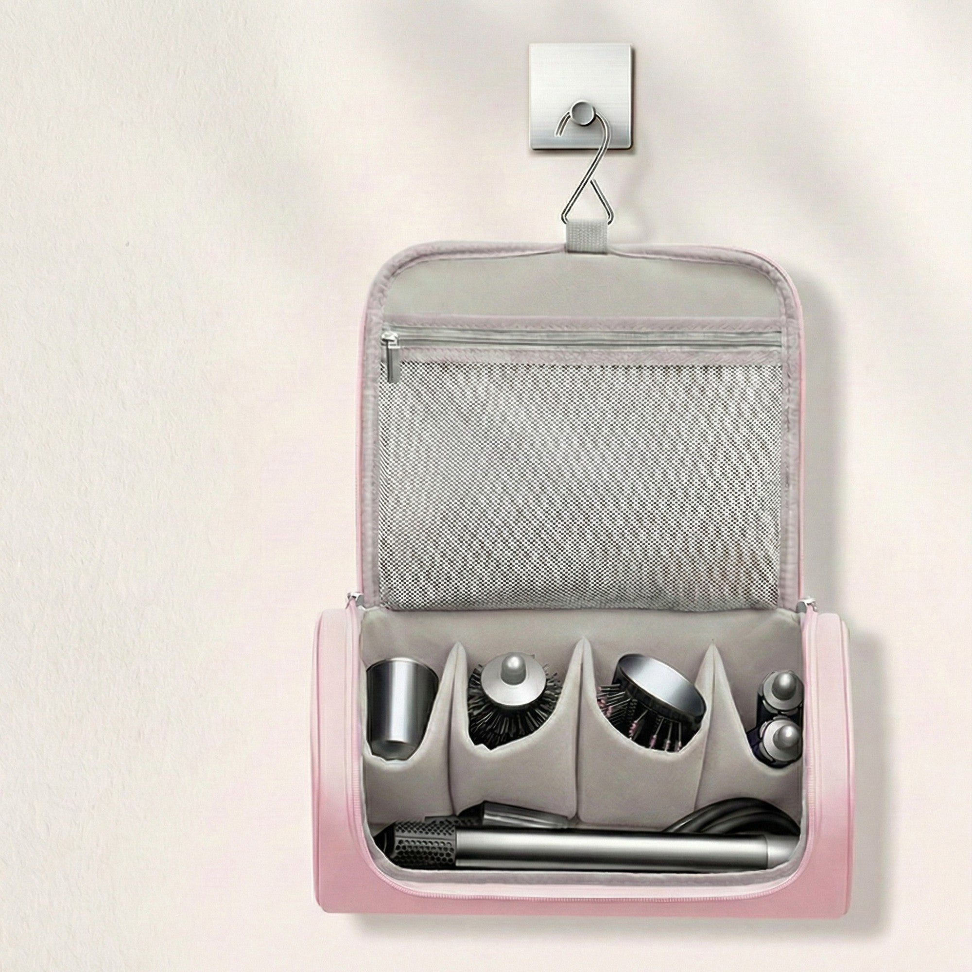 Anna-Kaci Portable Makeup Organizer Case with Multiple Compartments and Top Handle