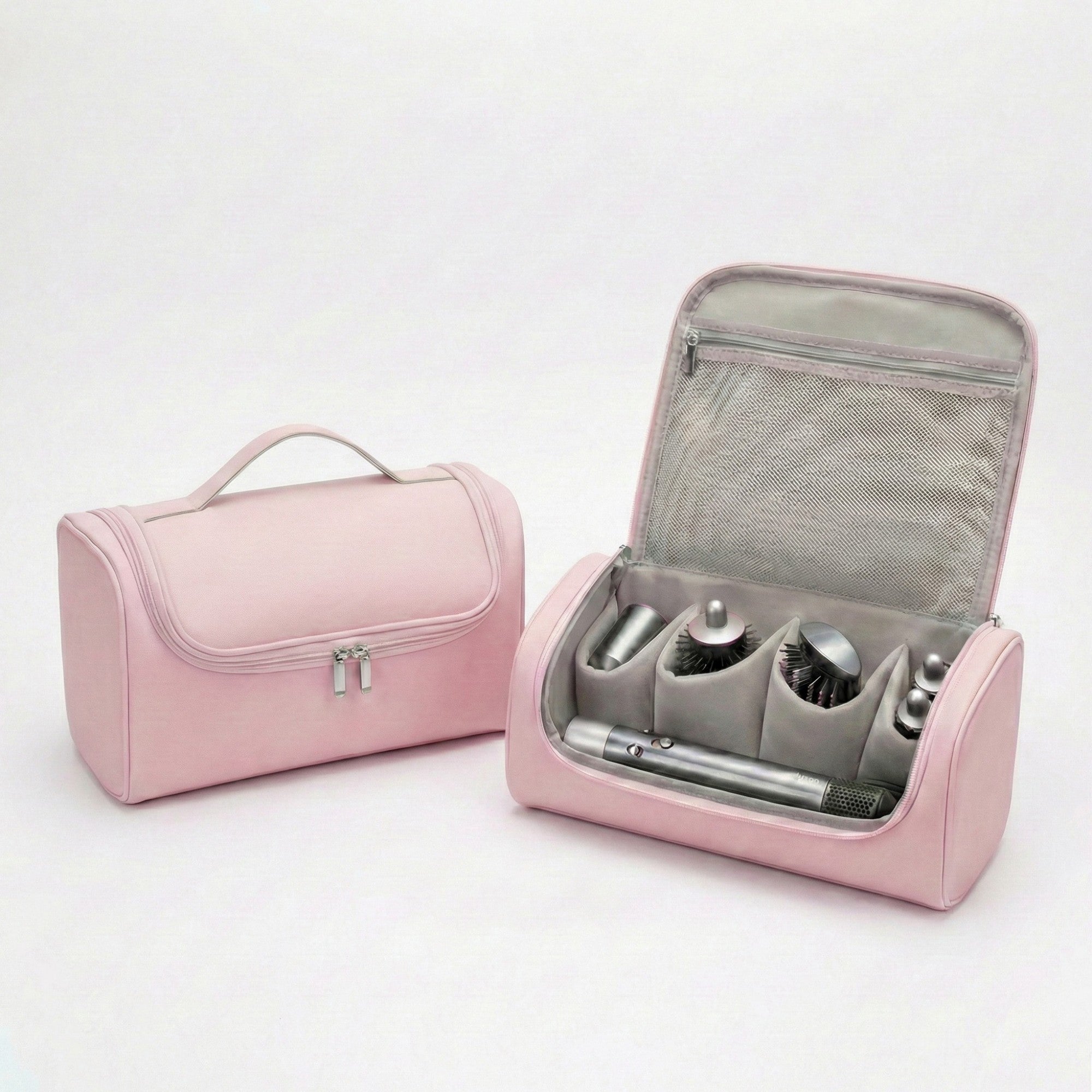 Anna-Kaci Portable Makeup Organizer Case with Multiple Compartments and Top Handle