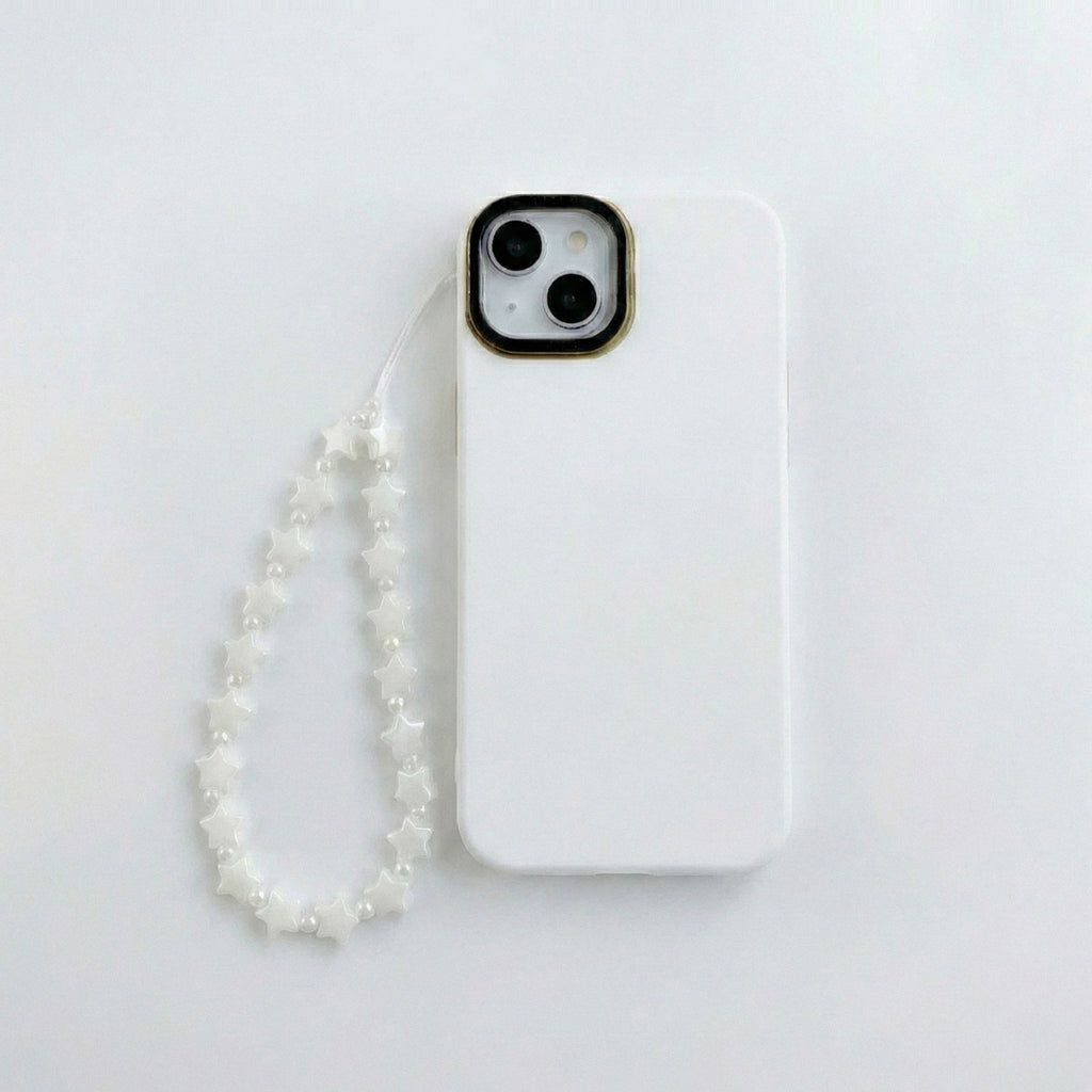 Anna-Kaci 3-PC Star Beaded Phone Charm Strap with Pearl-Style Accent Beads