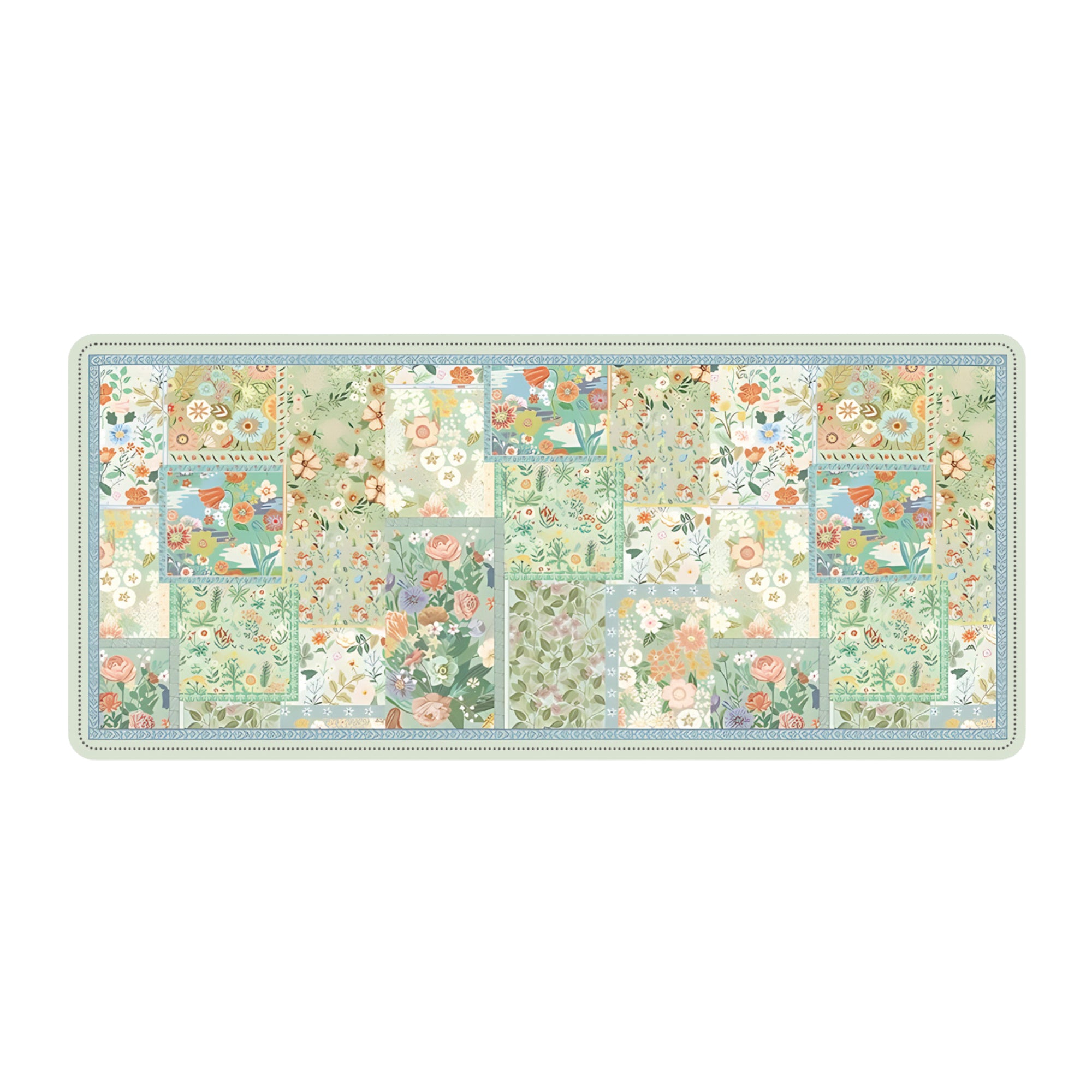 Anna-Kaci Extended Floral Desk Mouse Pad with Smooth Surface and Anti Slip Rubber Base
