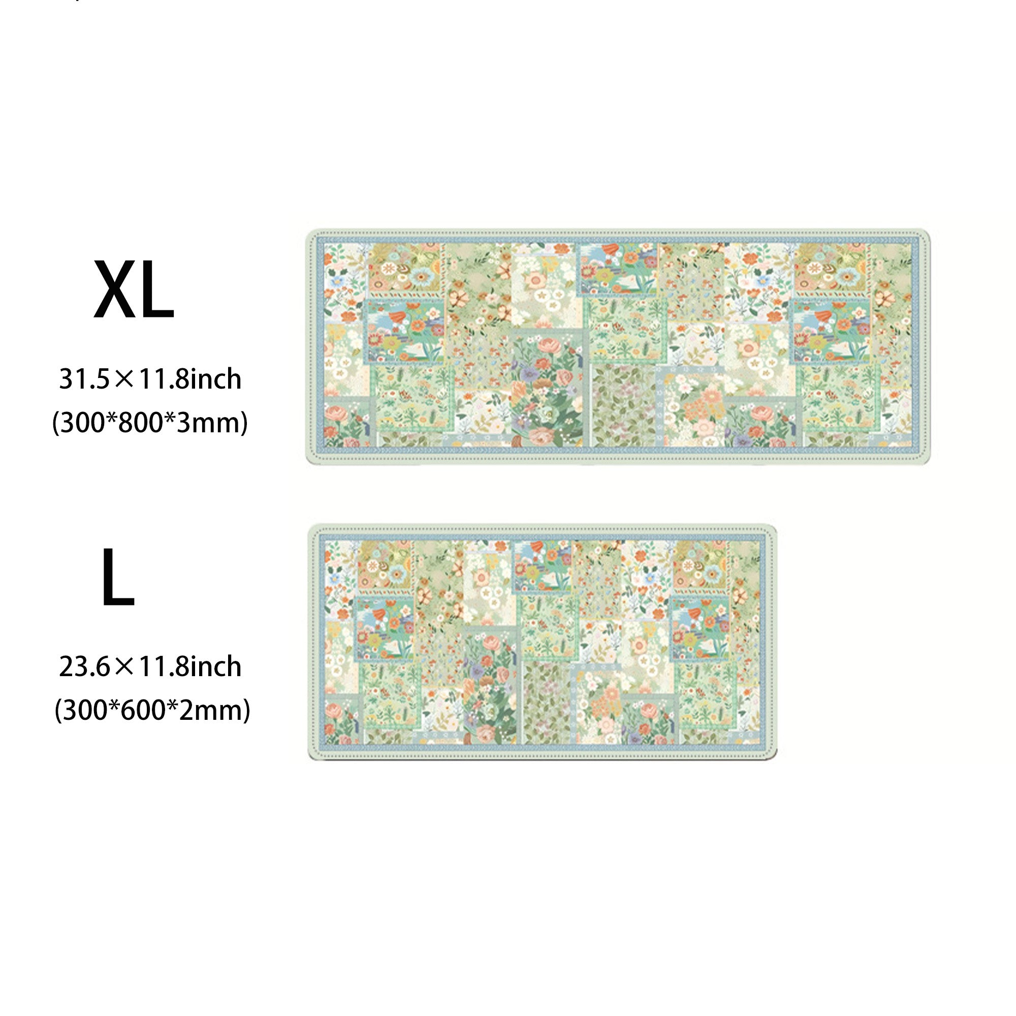 Anna-Kaci Extended Floral Desk Mouse Pad with Smooth Surface and Anti Slip Rubber Base