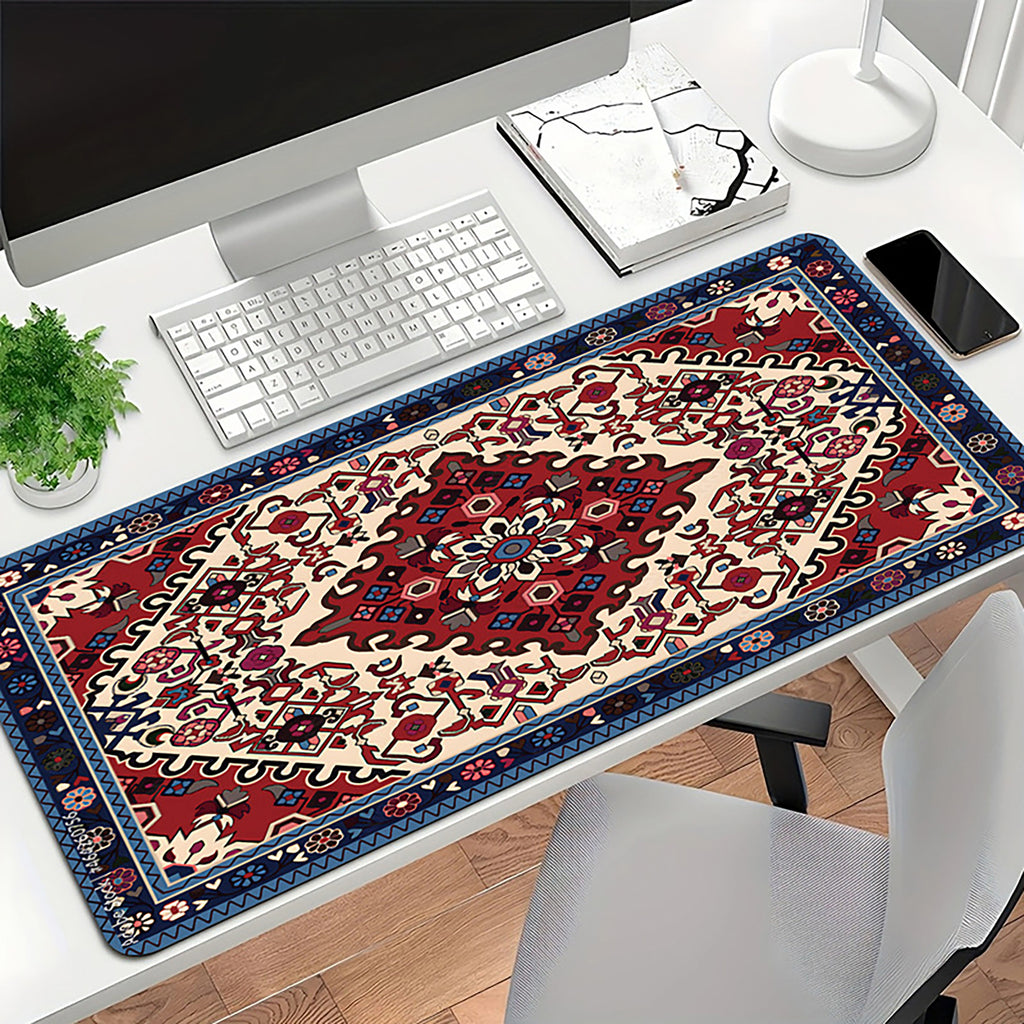 Anna-Kaci Vintage Pattern Desk Mouse Pad with Smooth Control Surface and Non Slip Rubber Base