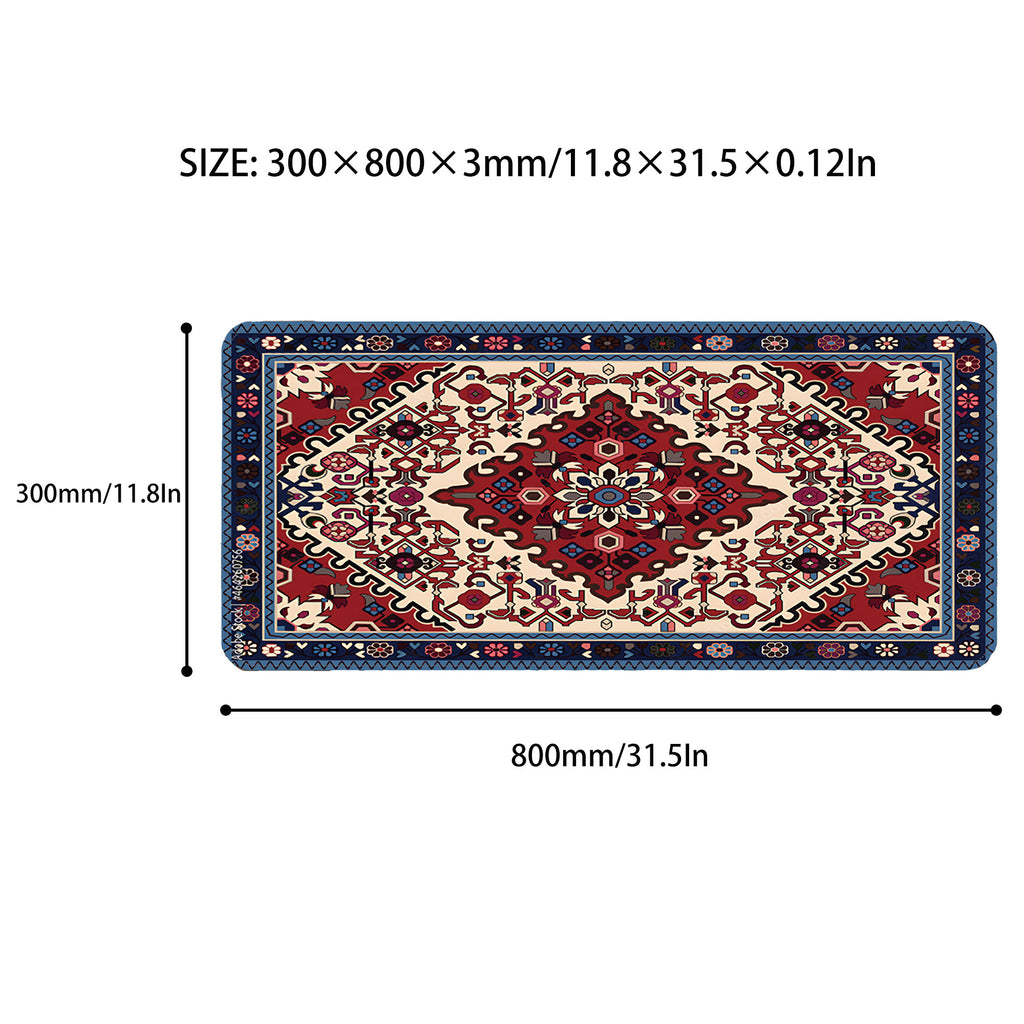 Anna-Kaci Vintage Pattern Desk Mouse Pad with Smooth Control Surface and Non Slip Rubber Base