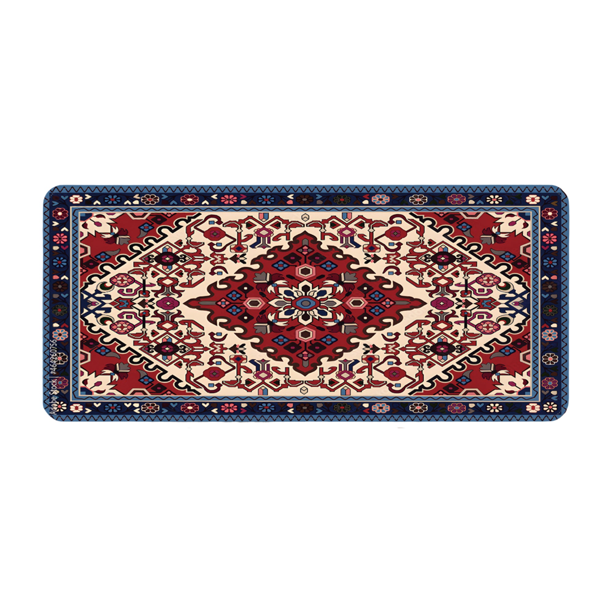 Anna-Kaci Vintage Pattern Desk Mouse Pad with Smooth Control Surface and Non Slip Rubber Base