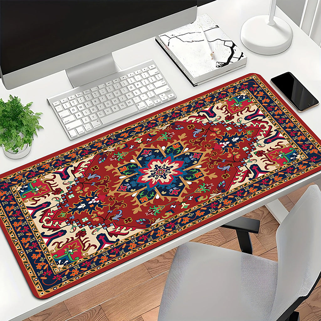 Anna-Kaci Vintage Pattern Desk Mouse Pad with Smooth Control Surface and Non Slip Rubber Base