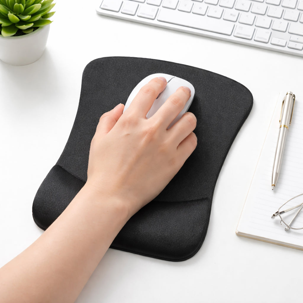 Anna-Kaci Ergonomic Memory Foam Wrist Support Mouse Pad with Non Slip Base