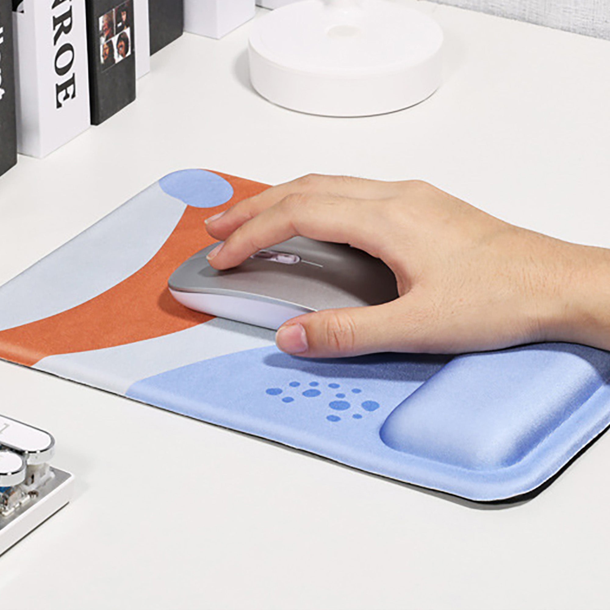 Anna-Kaci Ergonomic Mouse Pad with Memory Foam Wrist Support and Non Slip Base
