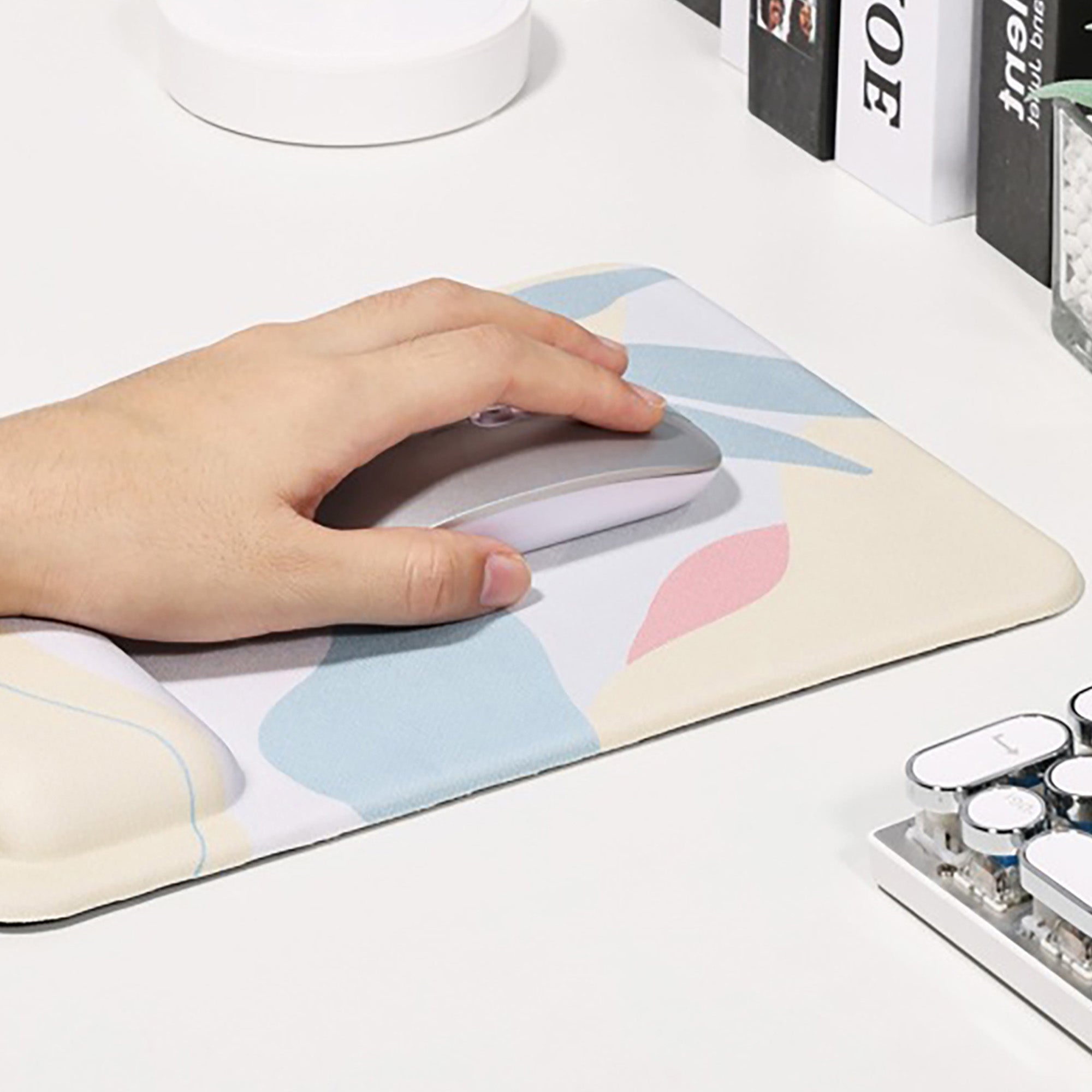 Anna-Kaci Ergonomic Mouse Pad with Memory Foam Wrist Support and Non Slip Base