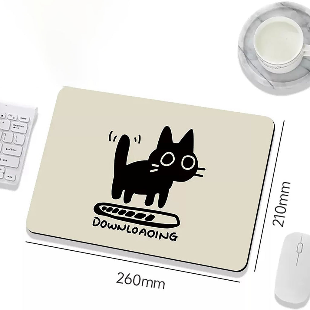 Anna-Kaci Cute Cat Graphic Non Slip Mouse Pad for Desk and Office Use