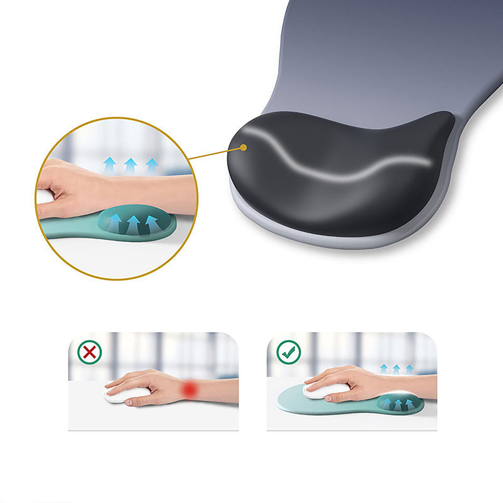 Anna-Kaci Ergonomic Wrist Support Mouse Pad With Gel Cushion And Non Slip Base