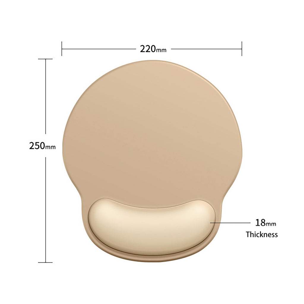 Anna-Kaci Solid Minimalism Wrist Support Mouse Pad