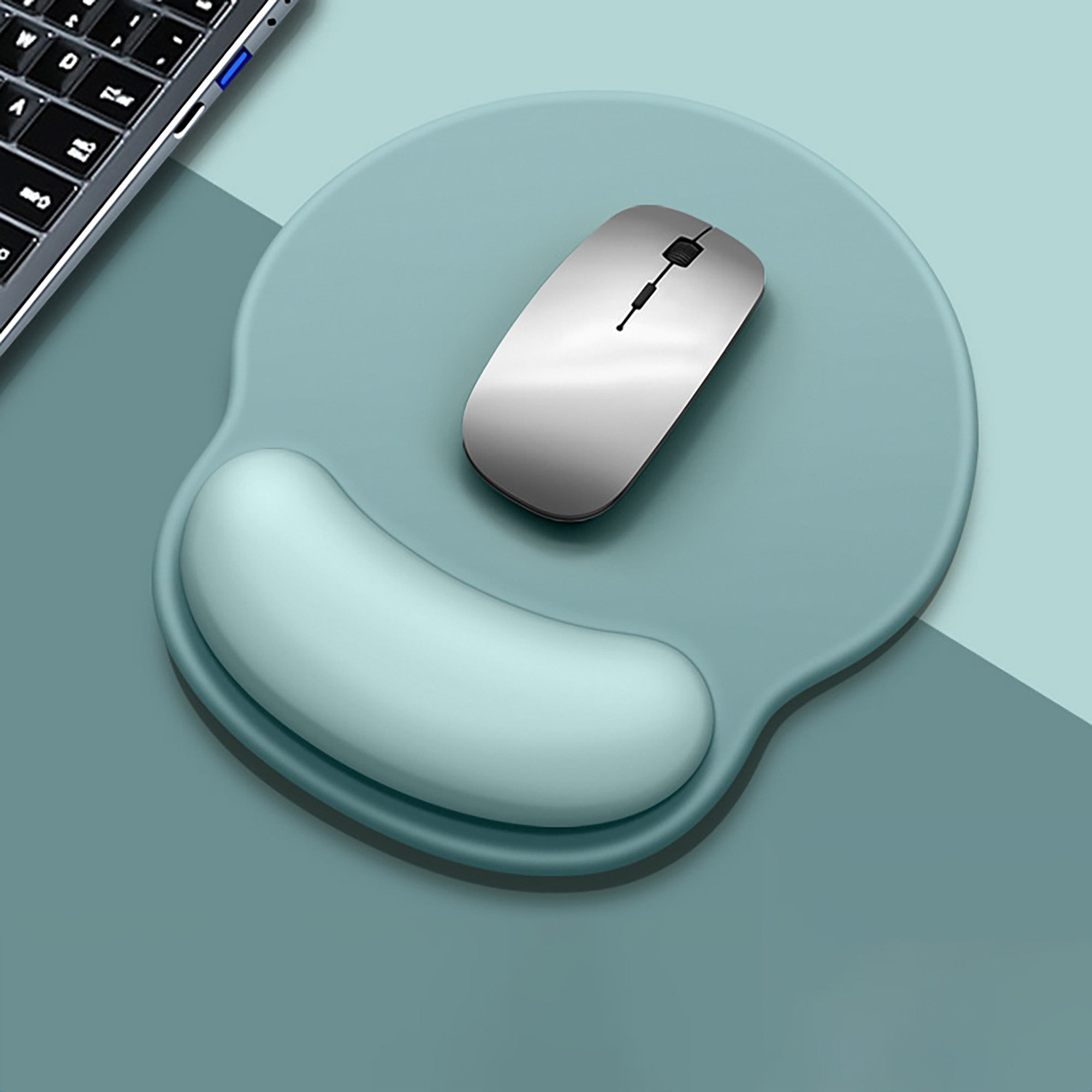 Anna-Kaci Solid Minimalism Wrist Support Mouse Pad