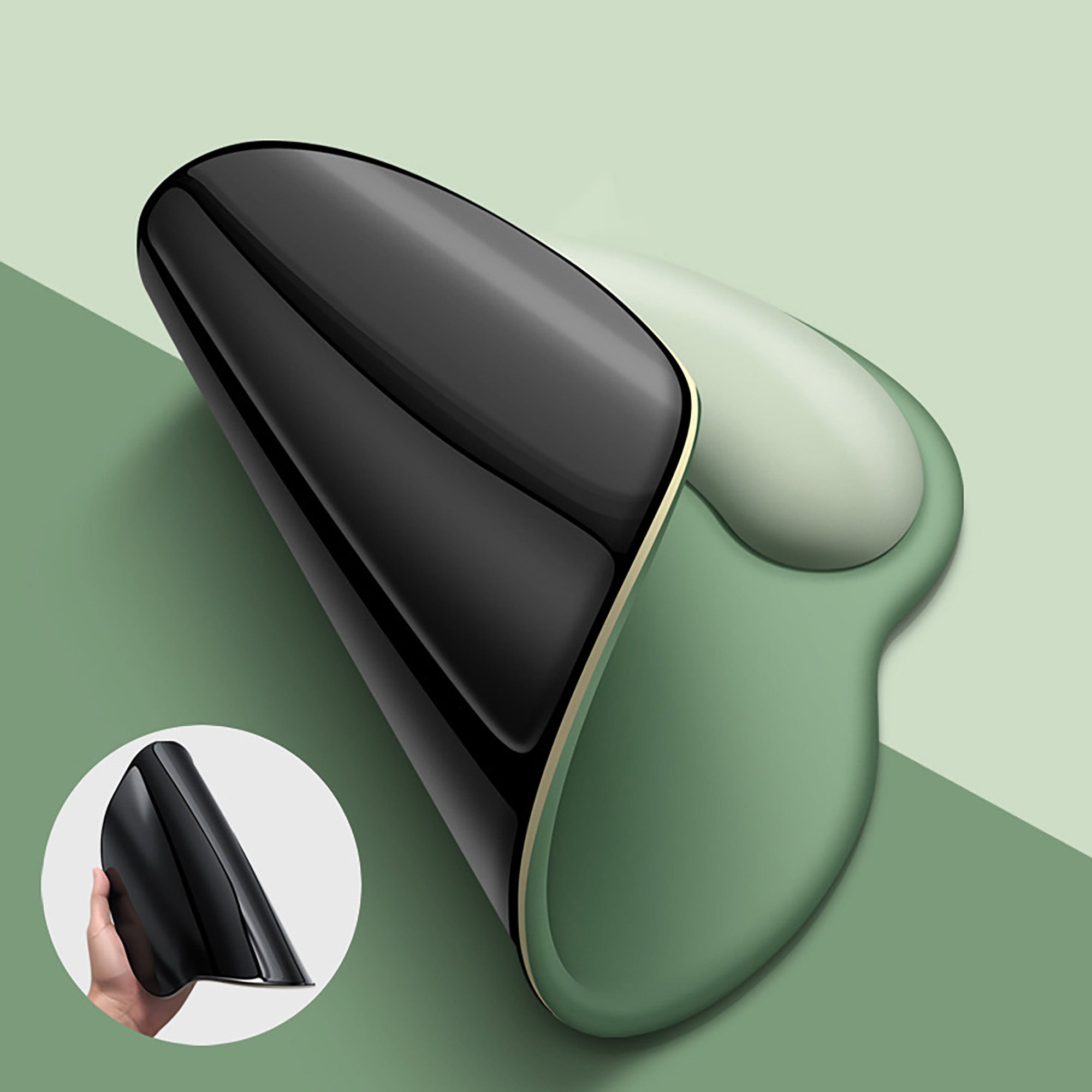 Anna-Kaci Solid Minimalism Wrist Support Mouse Pad