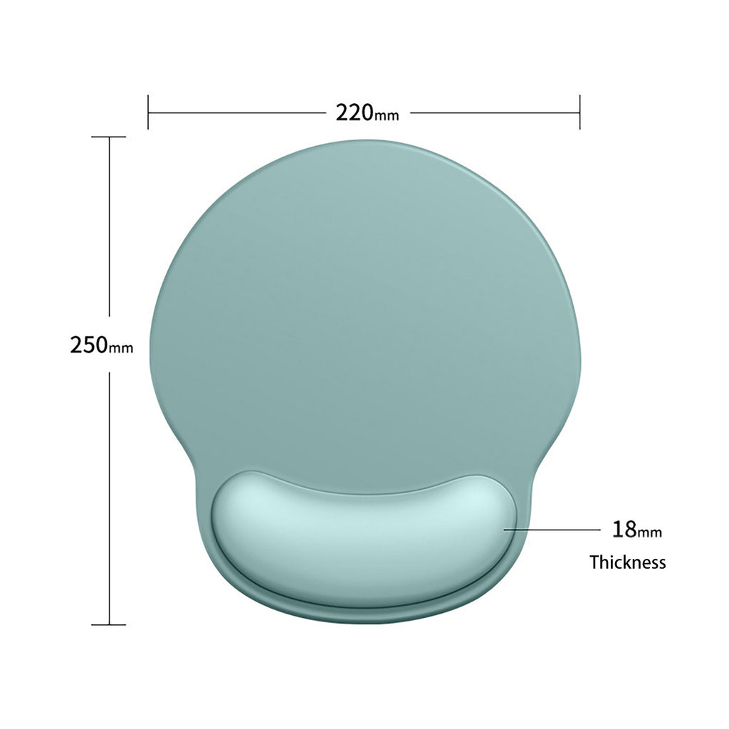 Anna-Kaci Solid Minimalism Wrist Support Mouse Pad