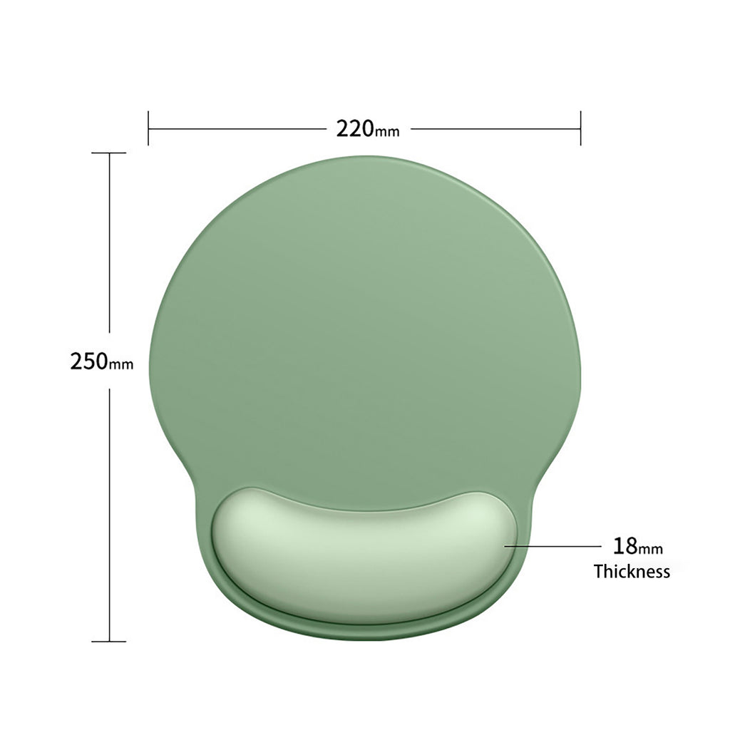Anna-Kaci Solid Minimalism Wrist Support Mouse Pad