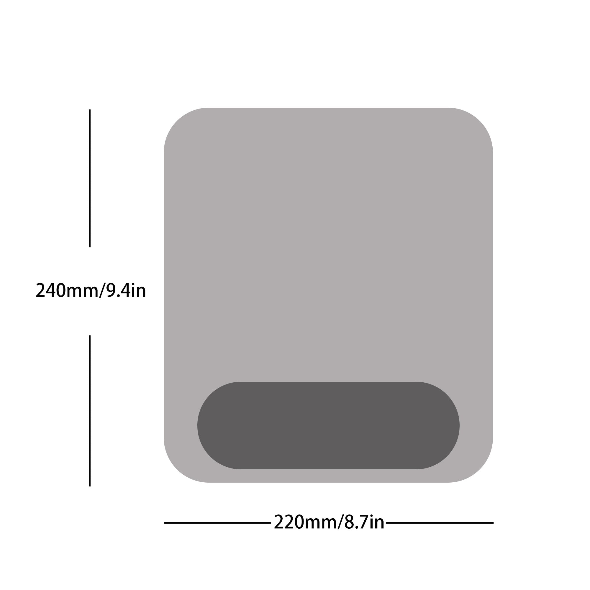 Anna-Kaci Minimalist Ergonomic Wrist Support Mouse Pad