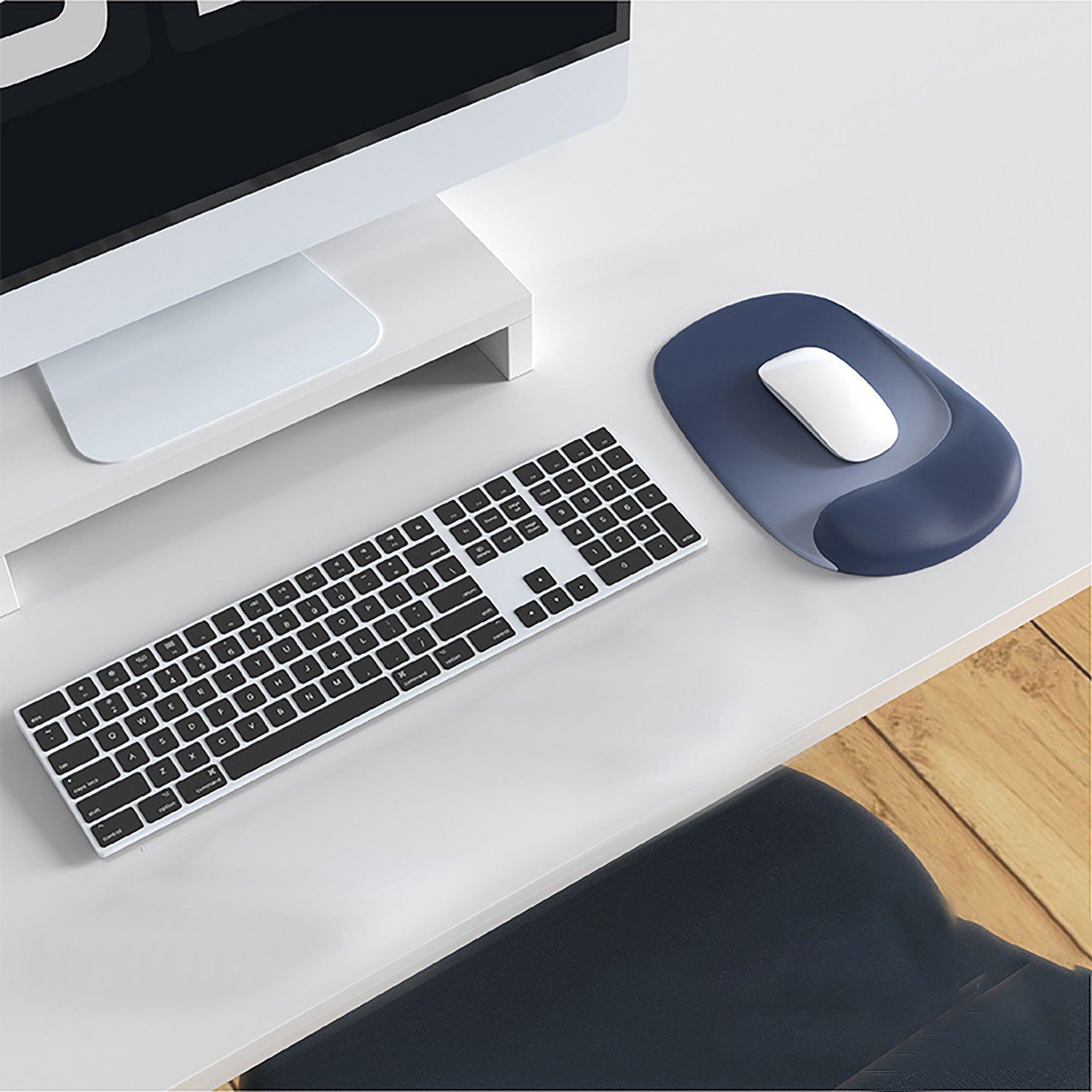 Anna-Kaci Gradient Color Ergonomic Memory Foam Mouse Pad With Wrist Support