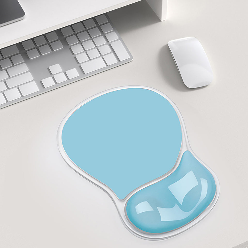 Anna-Kaci Clear Gel Wrist Support Mouse Pad With Ergonomic Cushion And Non Slip Base