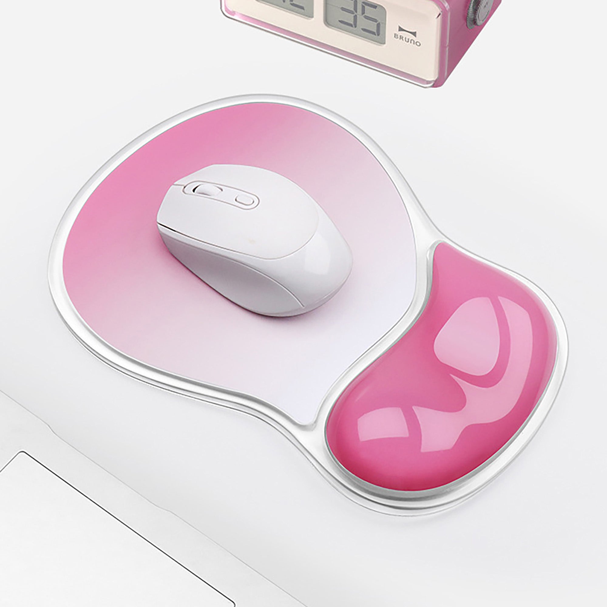 Anna-Kaci Clear Gel Wrist Support Mouse Pad With Ergonomic Cushion And Non Slip Base