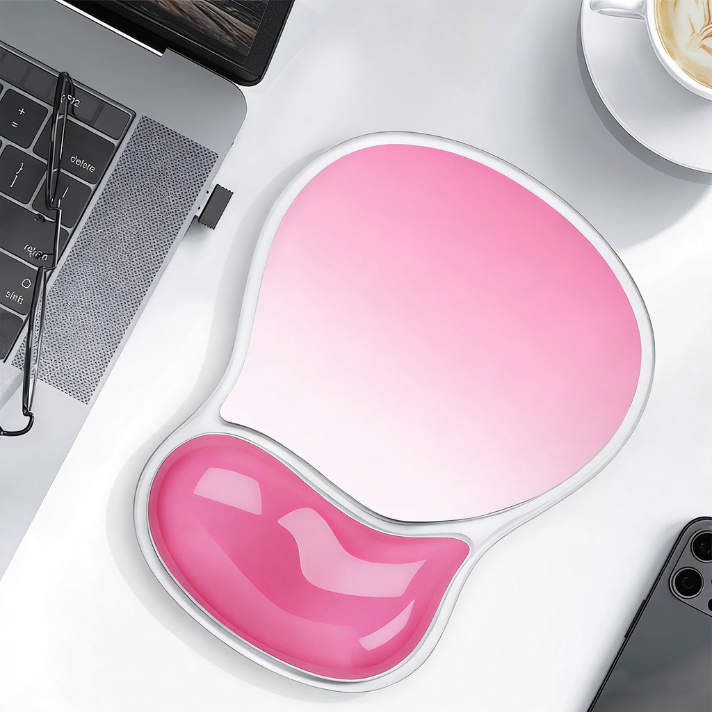Anna-Kaci Clear Gel Wrist Support Mouse Pad With Ergonomic Cushion And Non Slip Base