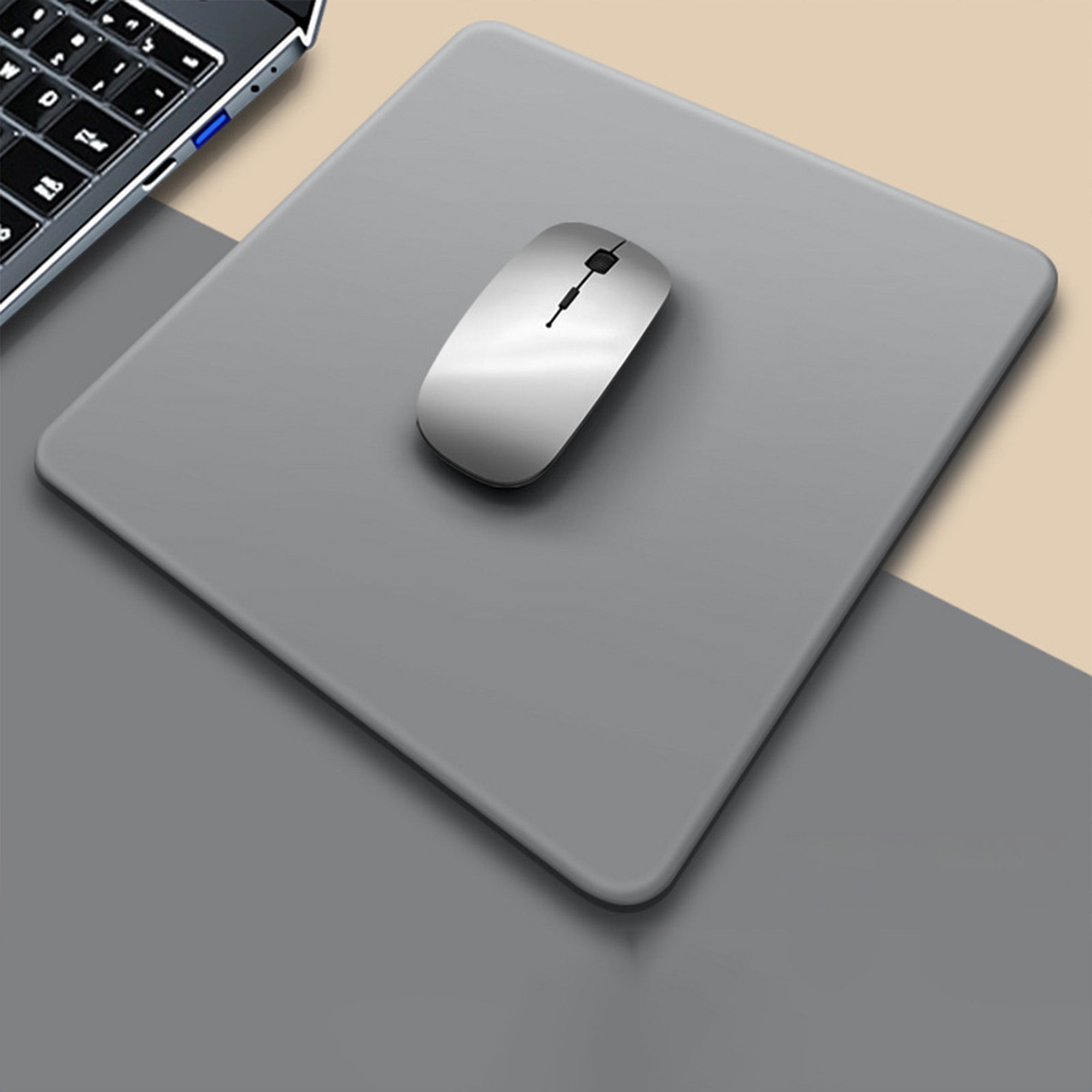 Anna-Kaci Thick Solid Color Mouse Pad With Smooth Surface And Non Slip Base