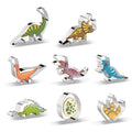 Anna-Kaci Dinosaur Cookie Cutter Set with Assorted Dino Shapes for Baking and Decorating