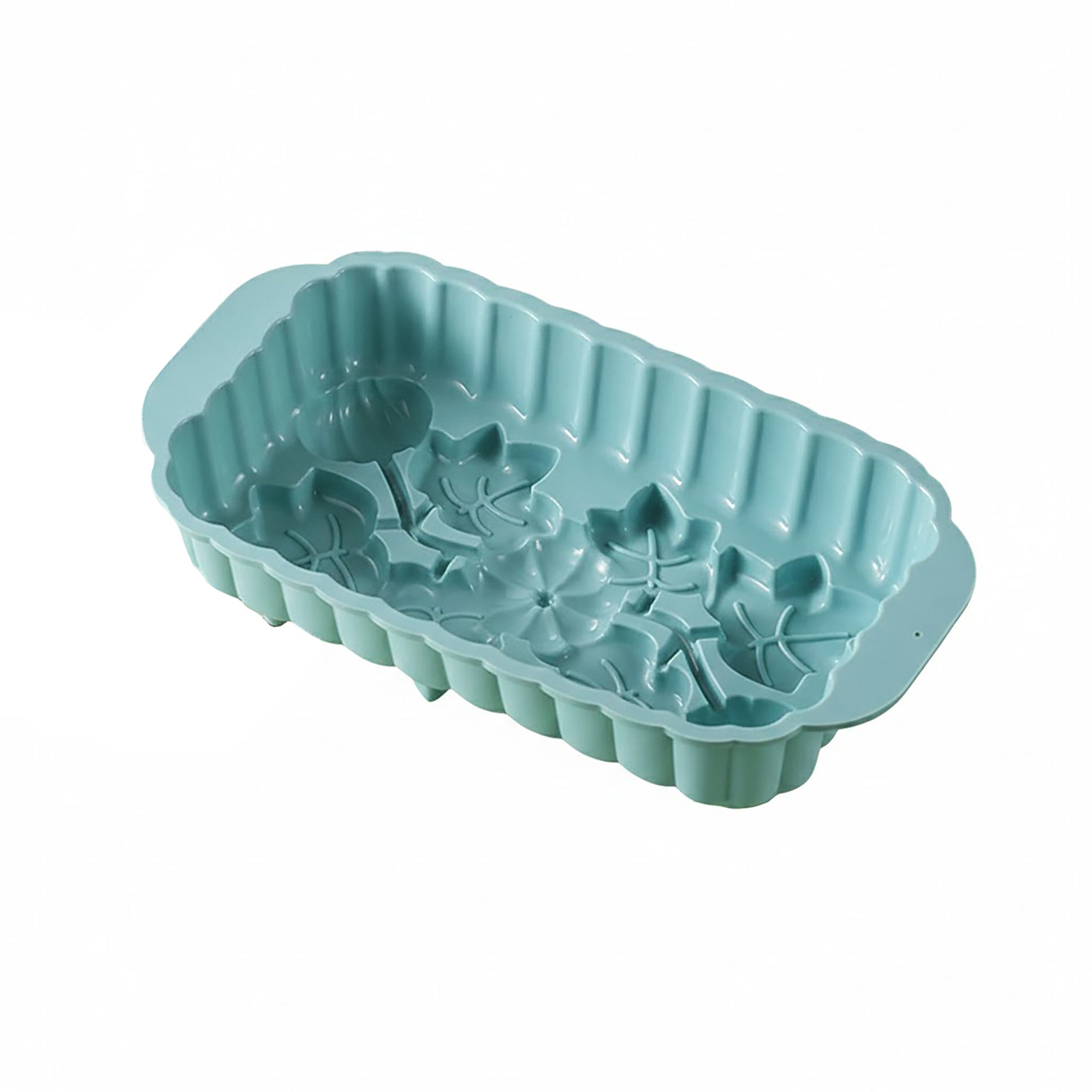 Anna-Kaci 2-Piece Pumpkin and Leaf Silicone Loaf Cake Mold Set Nonstick Fall Baking Pan