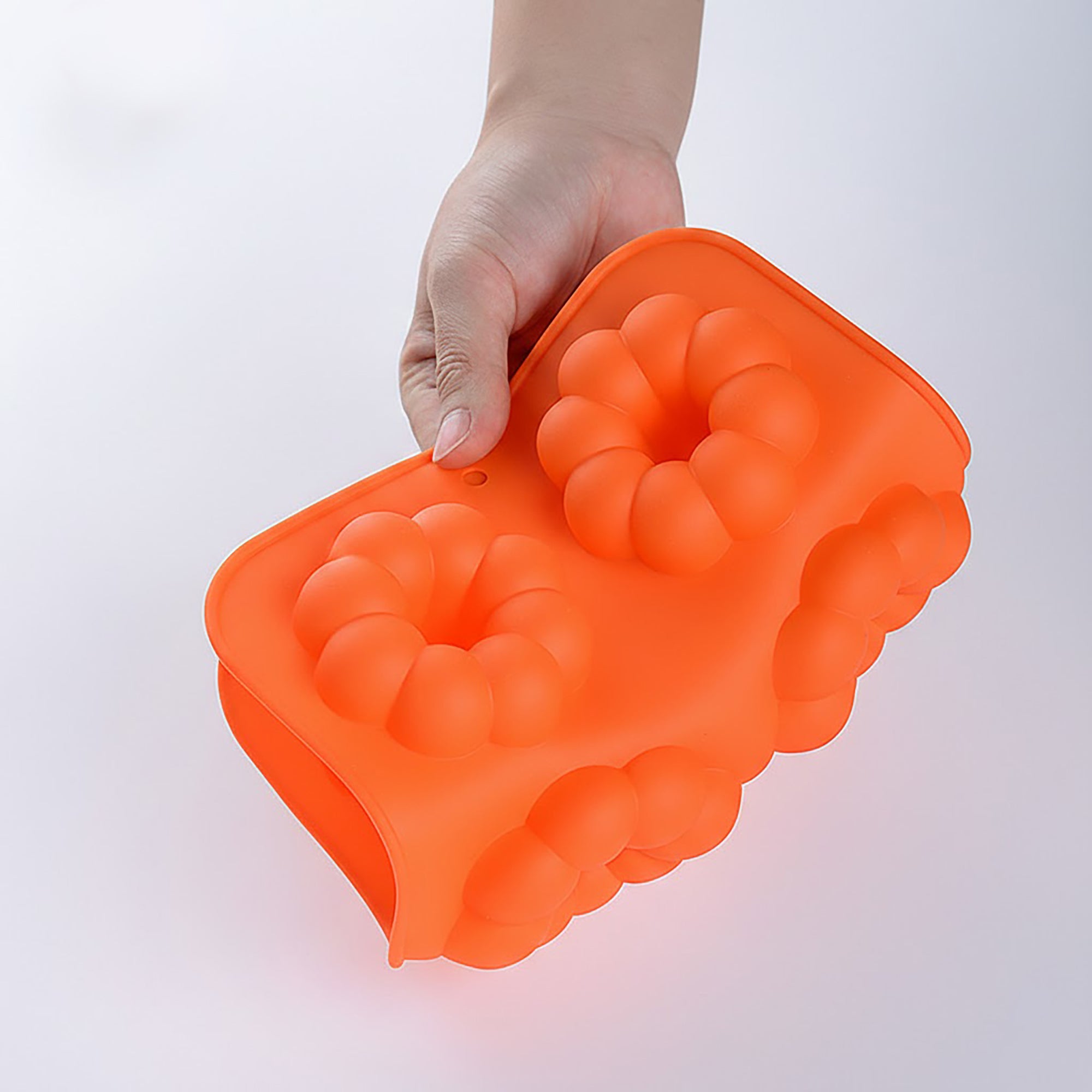 Anna-Kaci 3-Piece Silicone Donut and Heart Baking Mold Set Nonstick Dessert Cake Chocolate Soap Mold