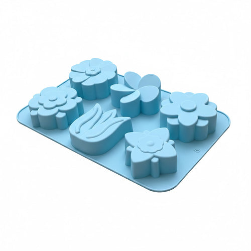 Anna-Kaci 3-Piece Flower Silicone Baking Mold Set Floral Cake Chocolate Candy Soap Mold