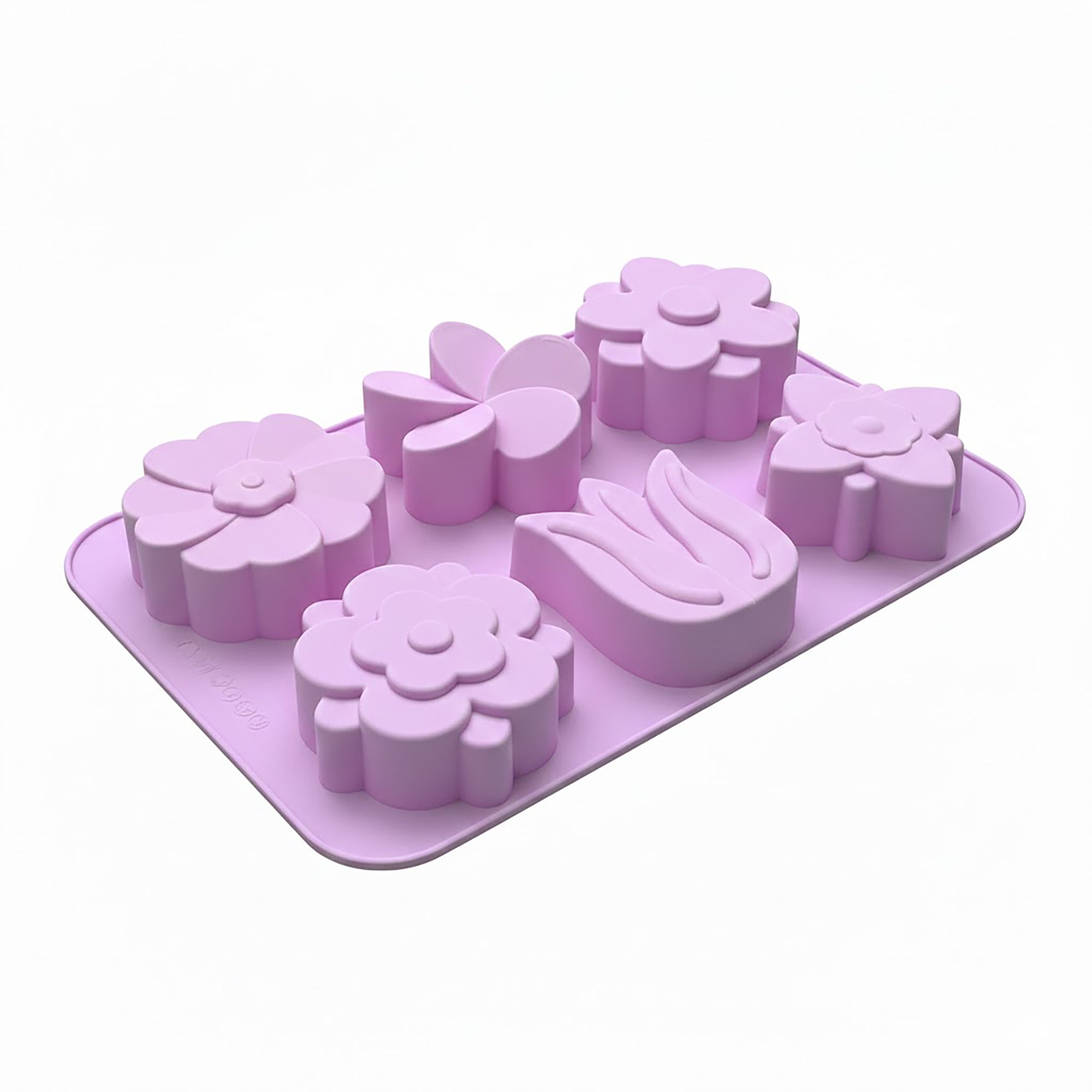 Anna-Kaci 3-Piece Flower Silicone Baking Mold Set Floral Cake Chocolate Candy Soap Mold