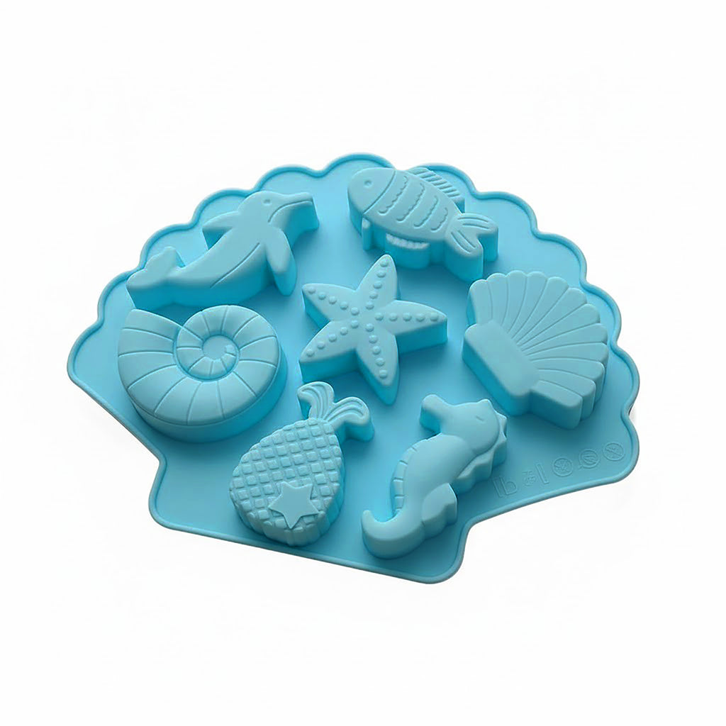 Anna-Kaci 3-Piece Ocean Theme Silicone Baking Mold Set Sea Life Cake Chocolate Candy Soap Mold