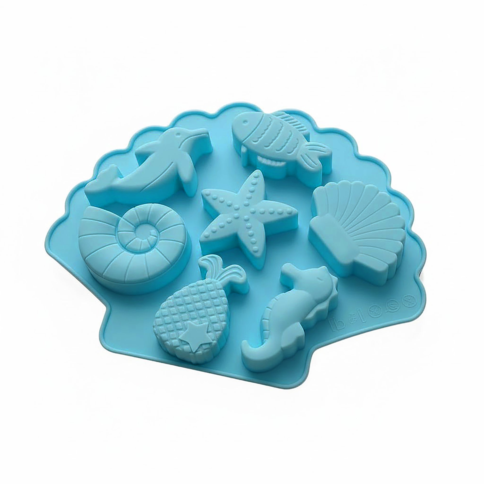 Anna-Kaci 3-Piece Ocean Theme Silicone Baking Mold Set Sea Life Cake Chocolate Candy Soap Mold