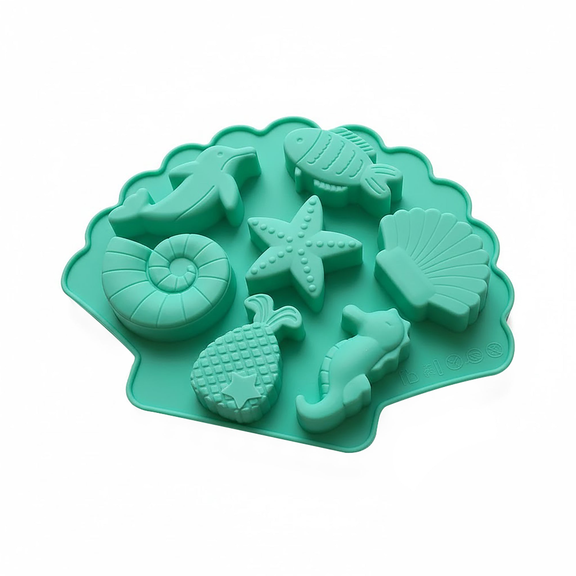 Anna-Kaci 3-Piece Ocean Theme Silicone Baking Mold Set Sea Life Cake Chocolate Candy Soap Mold