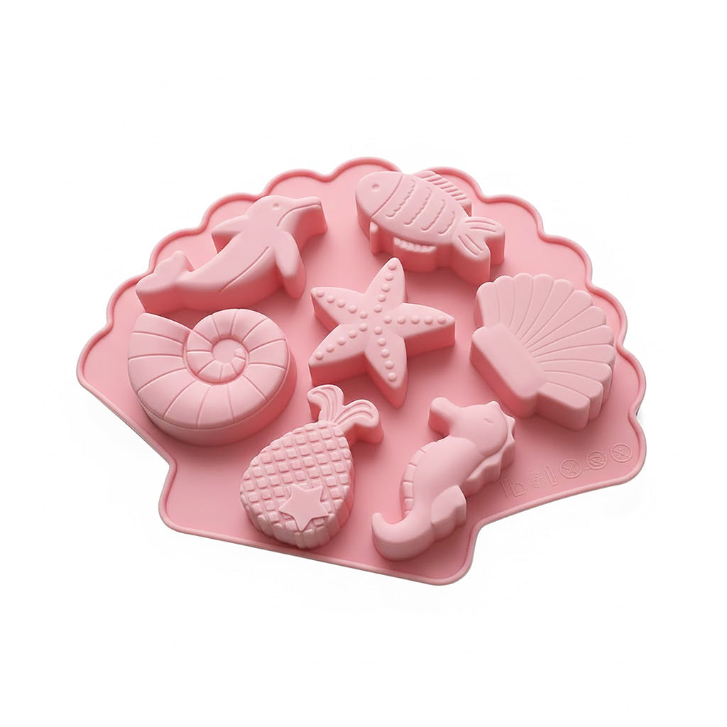 Anna-Kaci 3-Piece Ocean Theme Silicone Baking Mold Set Sea Life Cake Chocolate Candy Soap Mold