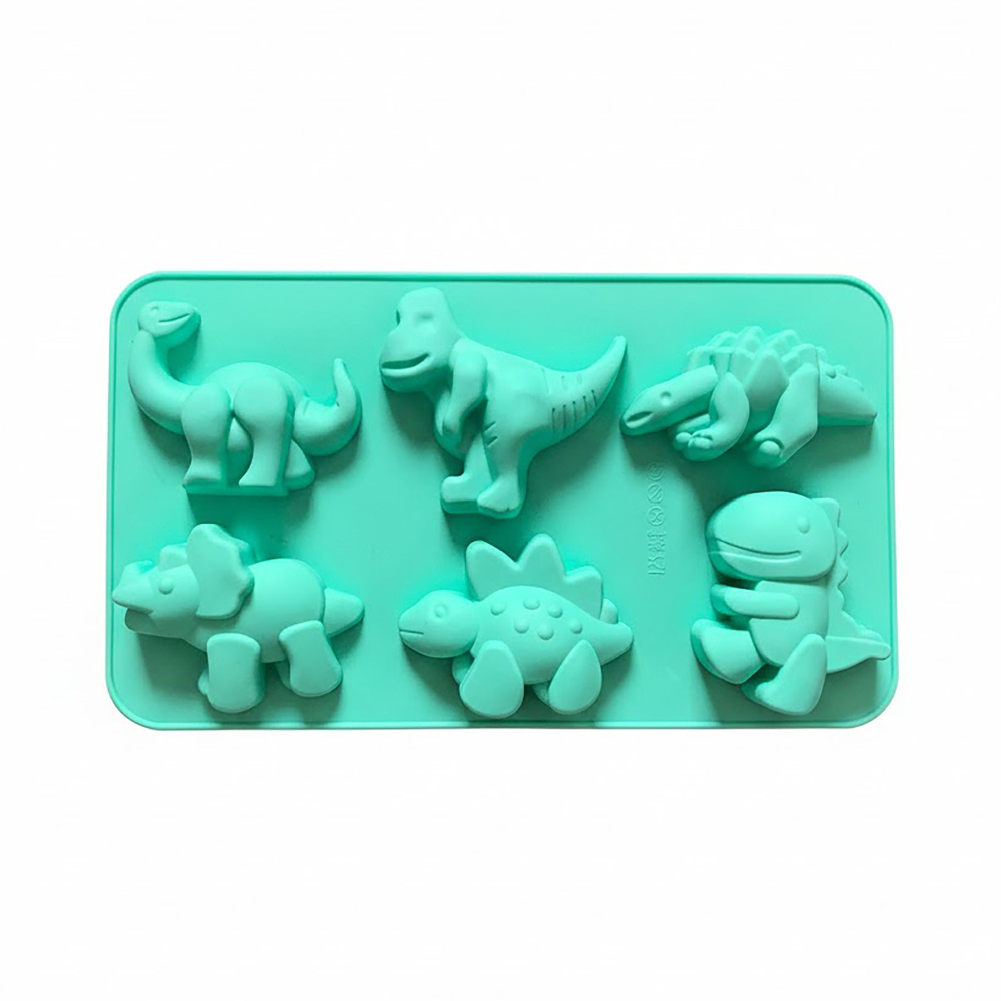 Anna-Kaci 3-Piece Dinosaur Silicone Baking Mold Set Mini Dino Cake Chocolate Candy Soap Mold