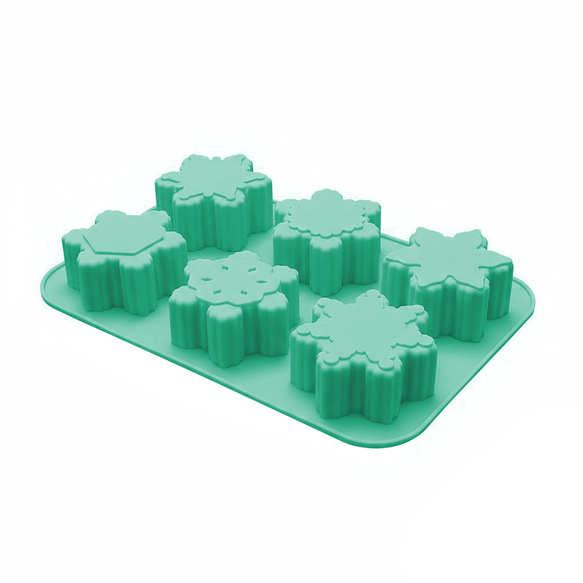 Anna-Kaci 3-Piece Snowflake Silicone Baking Mold Set Winter Shape Cake Chocolate Candy Soap Mold