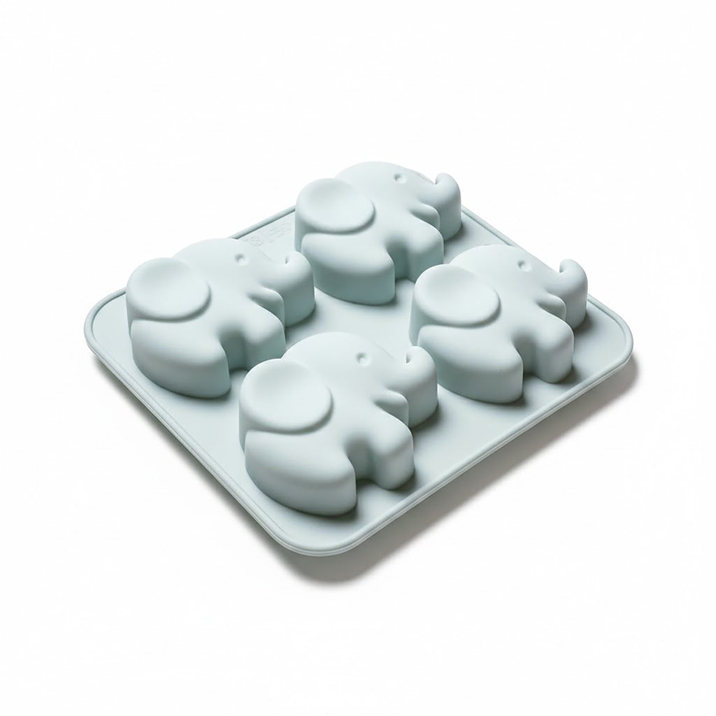Anna-Kaci 2-Piece Elephant Silicone Baking Mold Reusable Nonstick Cake Chocolate Mold