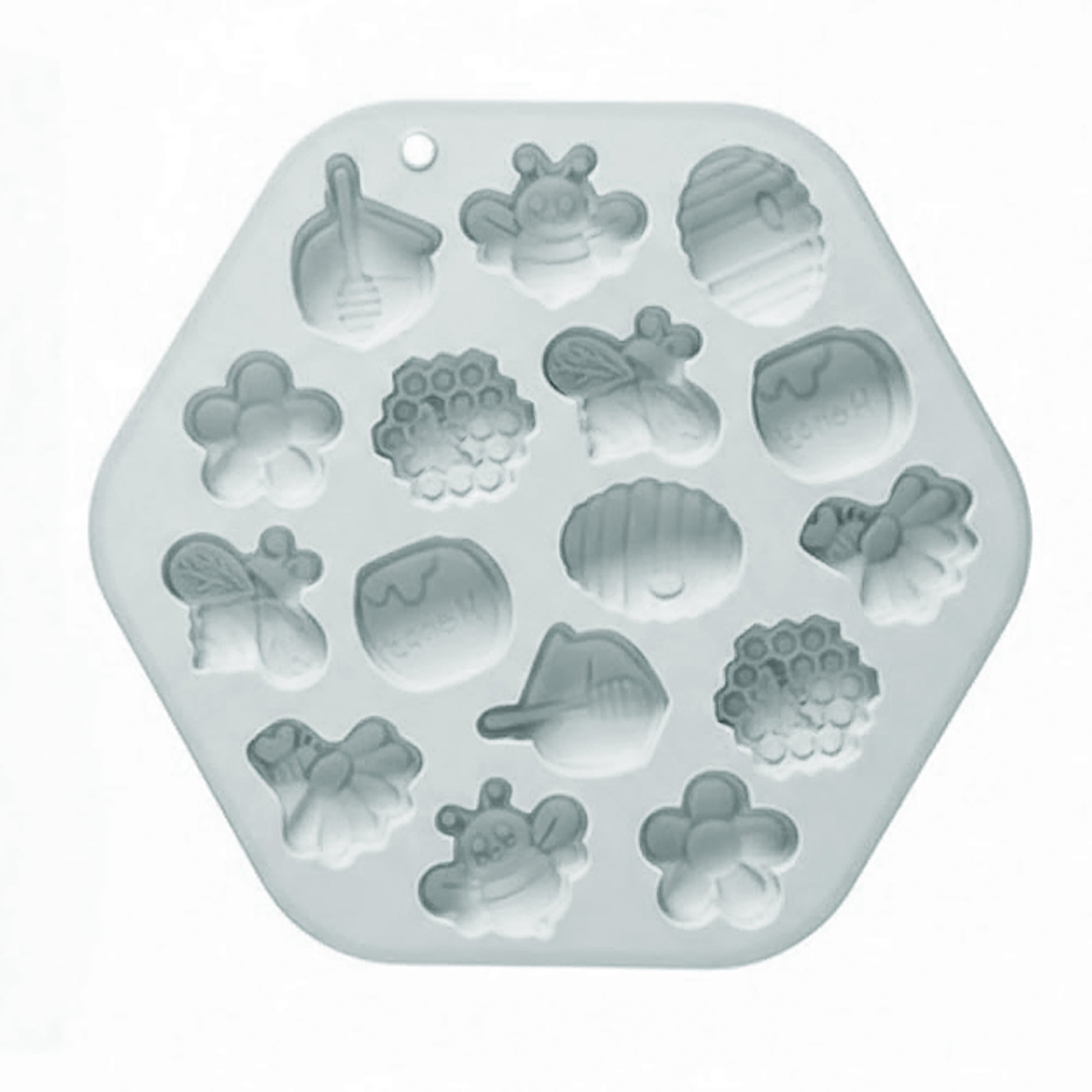 Anna-Kaci 2-Piece Honey Bee Silicone Baking Mold Set Nonstick Flexible Chocolate Candy Dessert Mold
