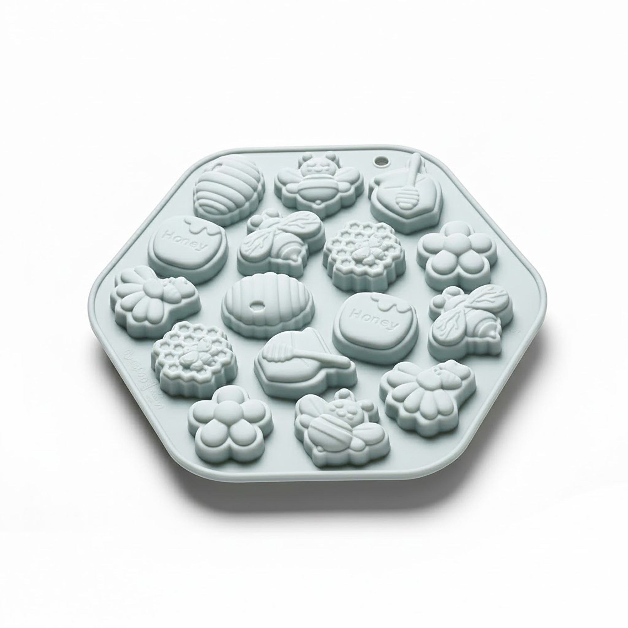 Anna-Kaci 2-Piece Honey Bee Silicone Baking Mold Set Nonstick Flexible Chocolate Candy Dessert Mold
