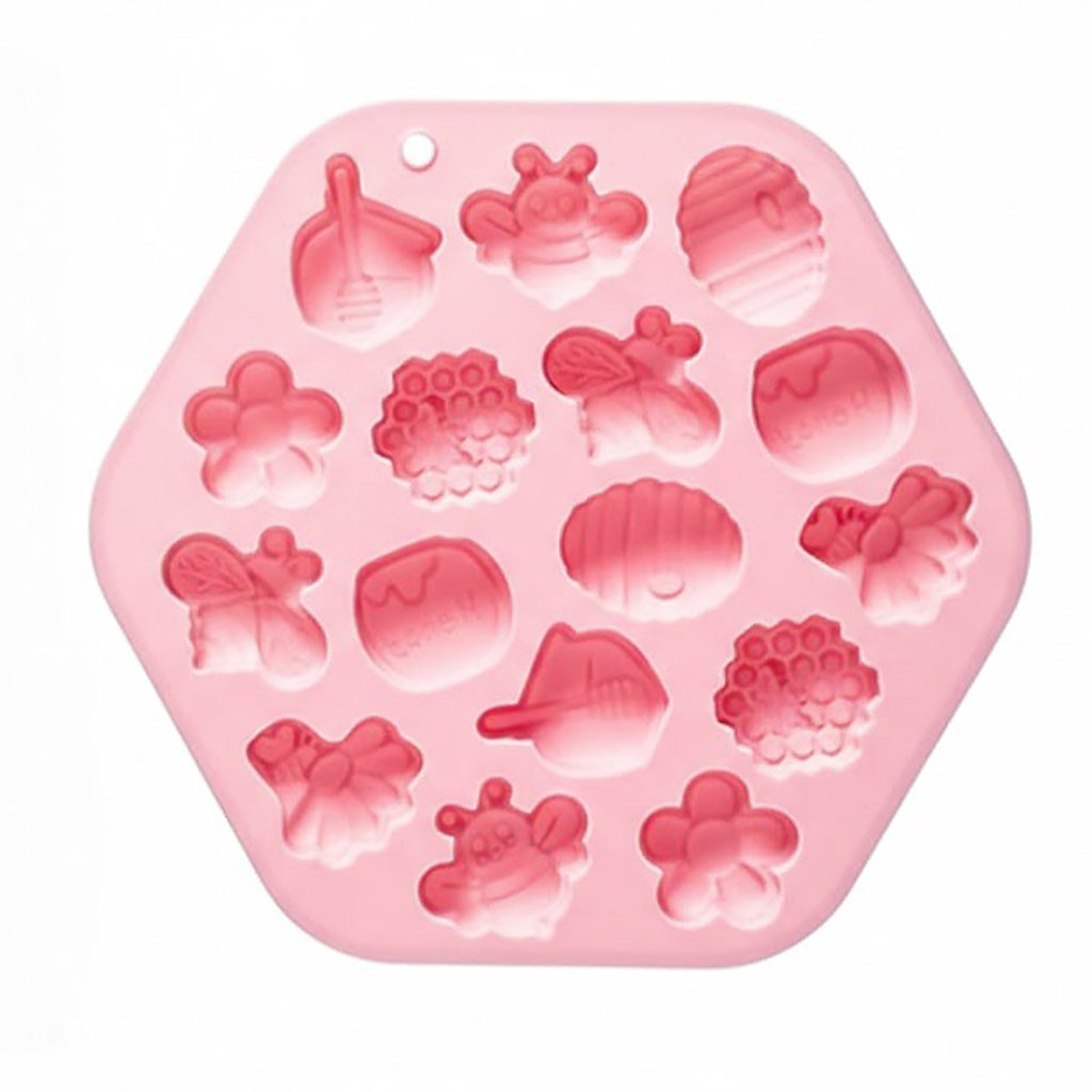 Anna-Kaci 2-Piece Honey Bee Silicone Baking Mold Set Nonstick Flexible Chocolate Candy Dessert Mold