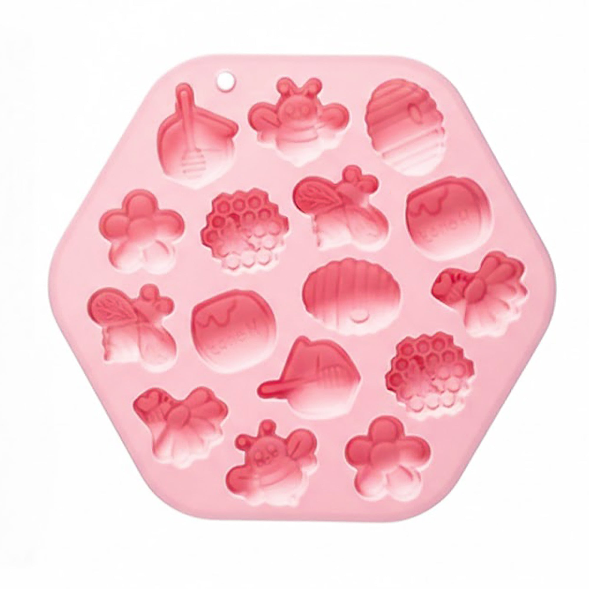 Anna-Kaci 2-Piece Honey Bee Silicone Baking Mold Set Nonstick Flexible Chocolate Candy Dessert Mold