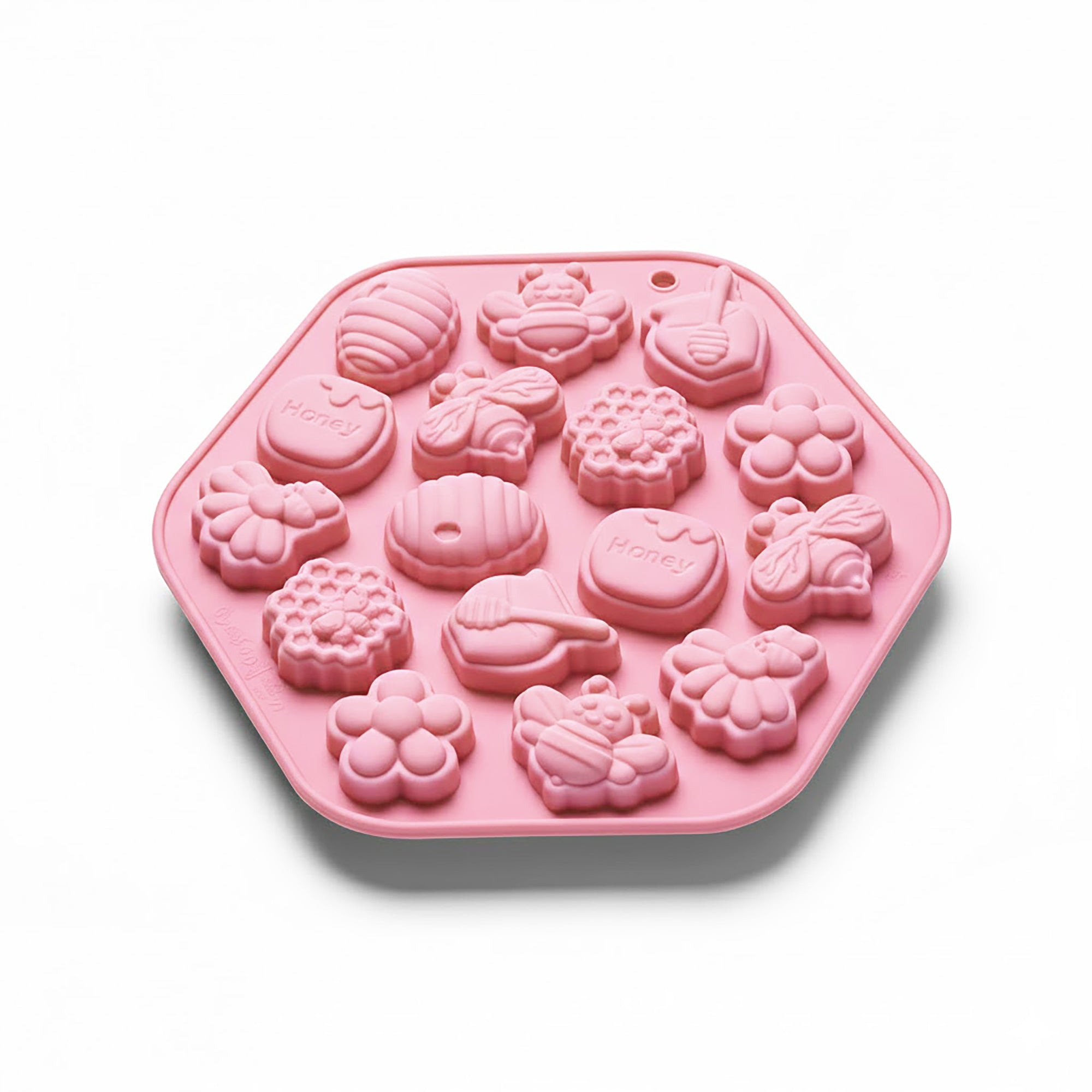 Anna-Kaci 2-Piece Honey Bee Silicone Baking Mold Set Nonstick Flexible Chocolate Candy Dessert Mold