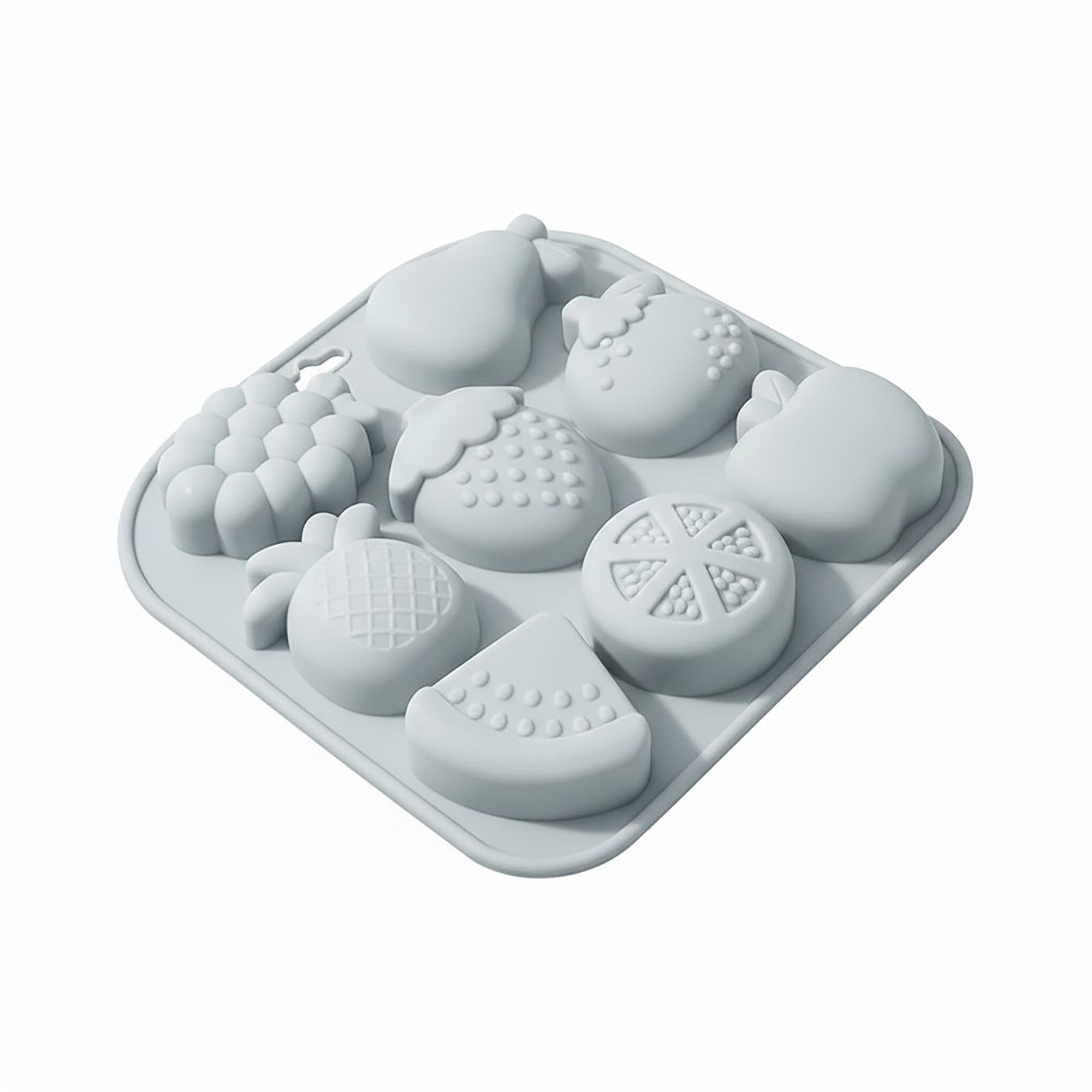 Anna-Kaci 2-Piece Fruit Shape Silicone Baking Mold Set Nonstick Flexible Chocolate Candy Dessert Mold