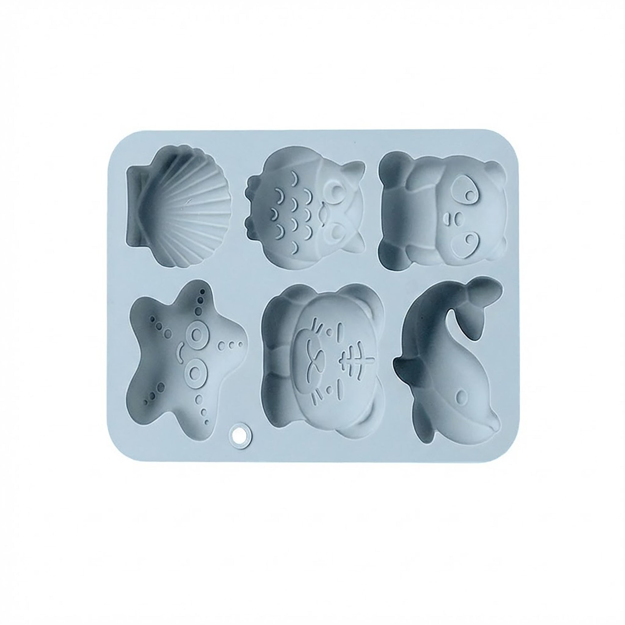 Anna-Kaci 3-Piece Animal and Ocean Silicone Baking Mold Set Nonstick Flexible Chocolate Candy Mold