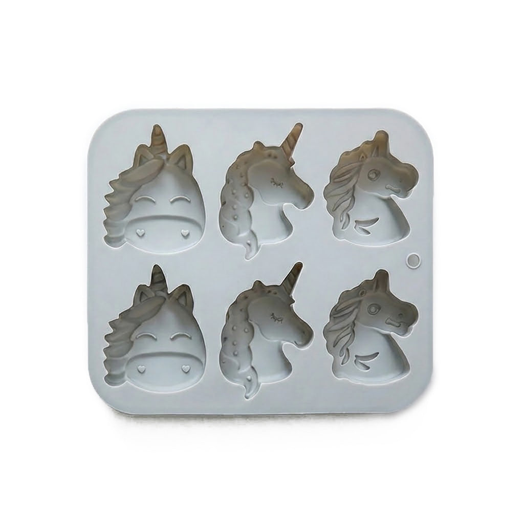 Anna-Kaci 2-Piece Unicorn Silicone Baking Mold Set Nonstick Flexible Chocolate Candy Dessert Mold