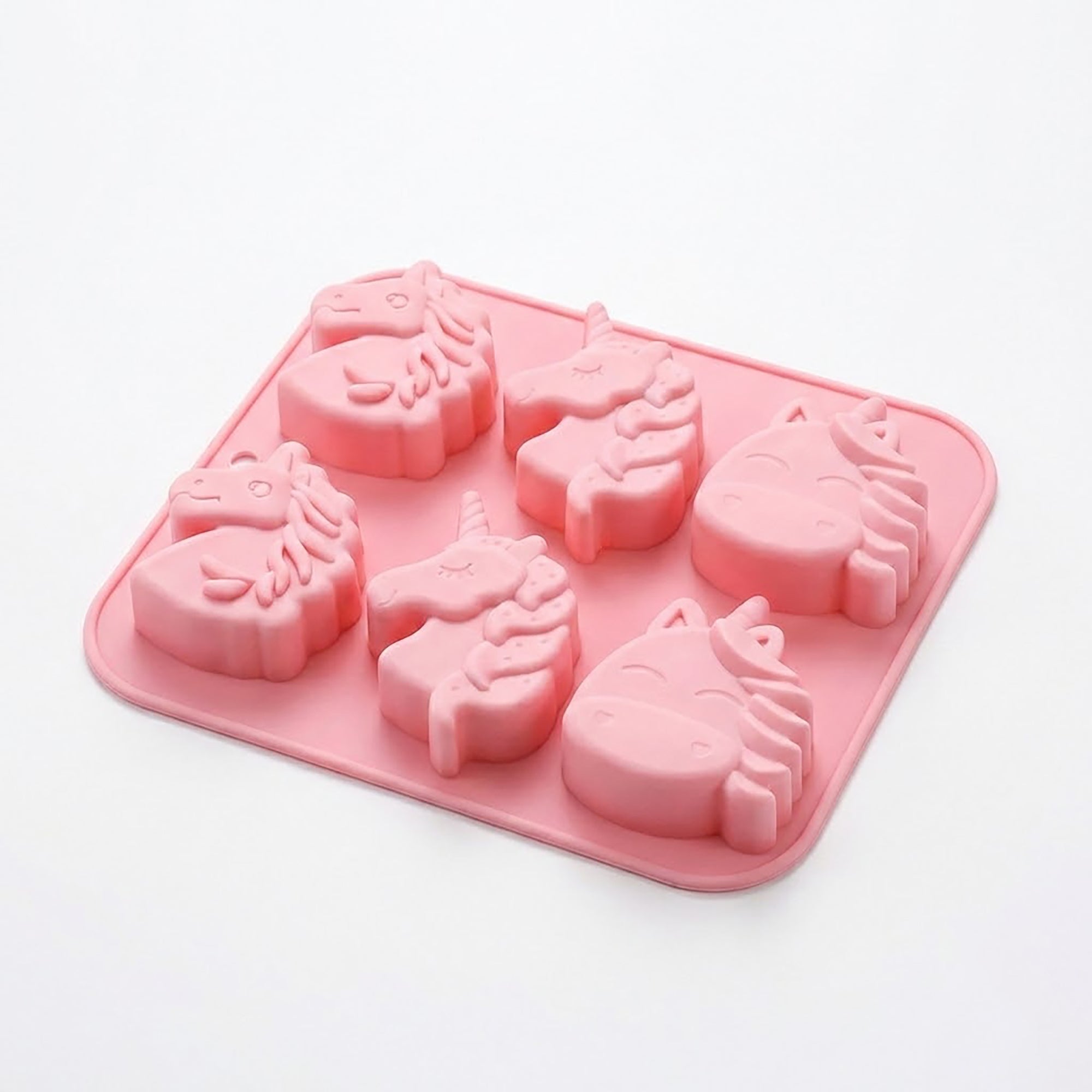 Anna-Kaci 2-Piece Unicorn Silicone Baking Mold Set Nonstick Flexible Chocolate Candy Dessert Mold