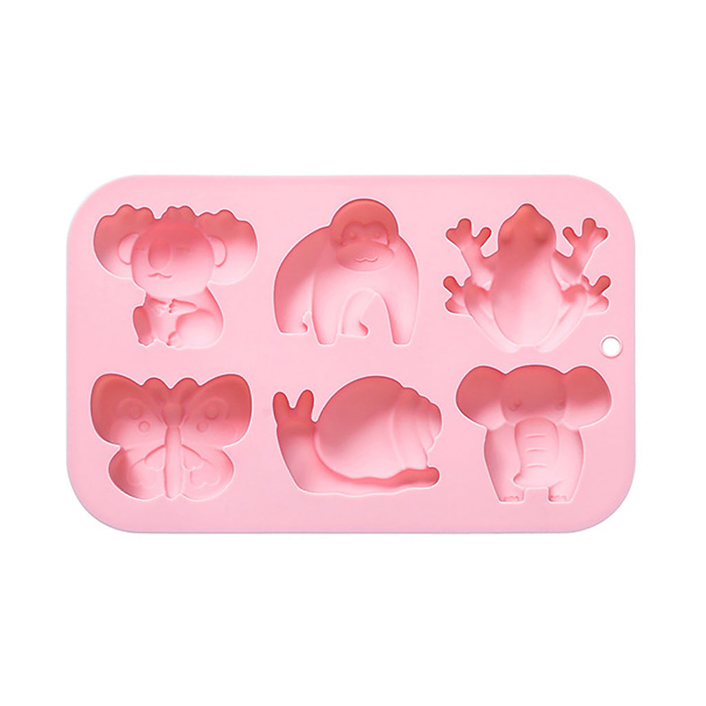 Anna-Kaci 2-Piece Animal Silicone Baking Mold Set Nonstick Flexible Chocolate Candy Dessert Mold